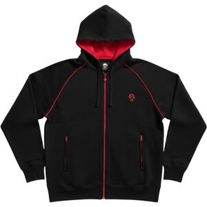 JINX World of Warcraft Horde Zip Hoodie Men's L Black Red Y2K Blokecore Gaming